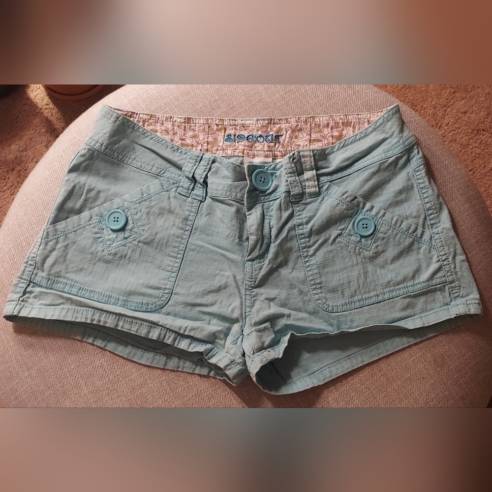 Sideout Girl Junior's Turquoise Shorts